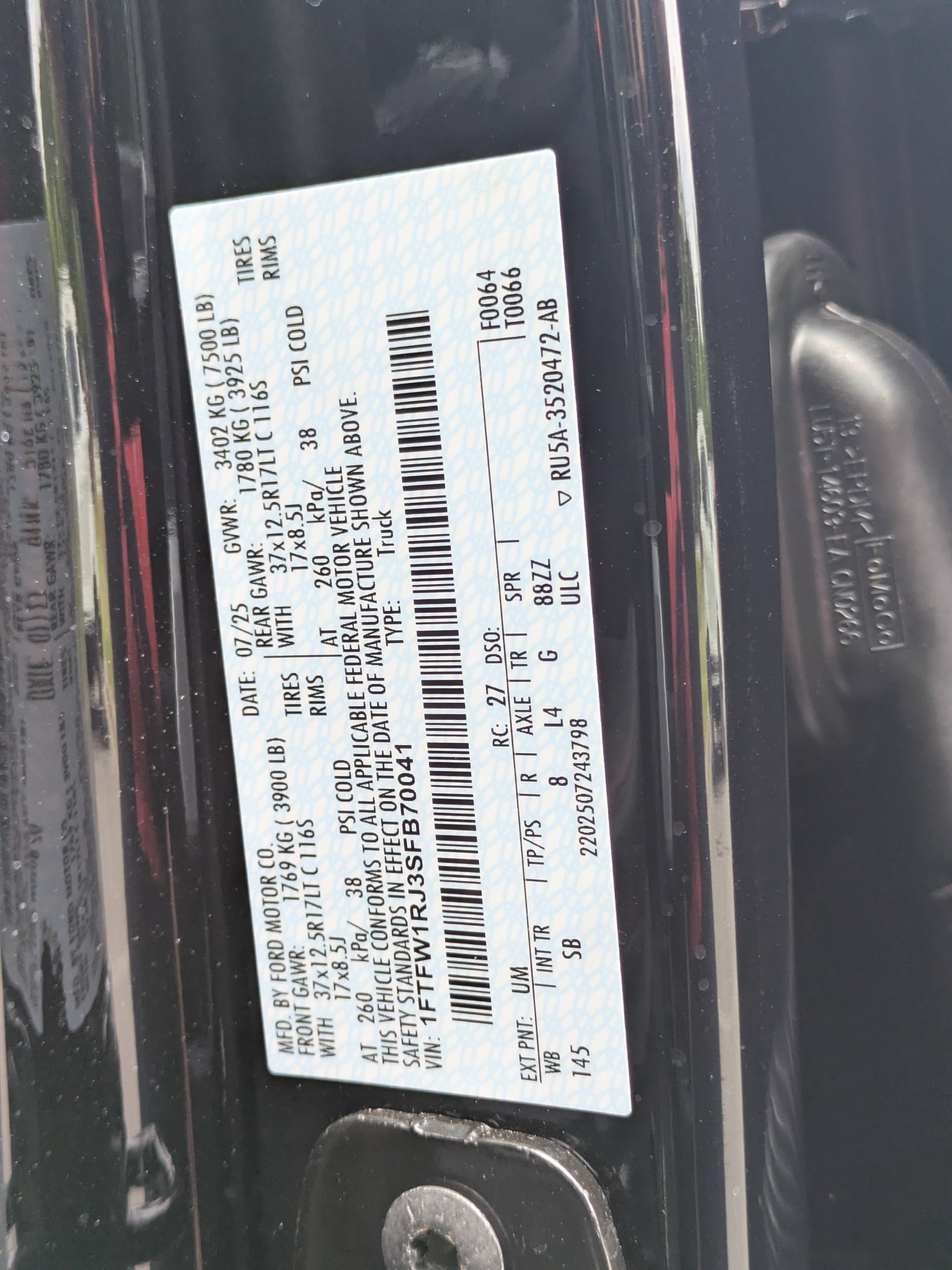 Certified 2025 Ford F150 Raptor w/ Equipment Group 803A Raptor R AWD/4WD image 43