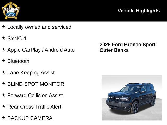 Certified 2025 Ford Bronco Sport Outer Banks w/ Outer Banks Tech Package+ AWD/4WD image 2