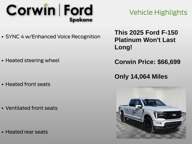 Certified 2025 Ford F150 Platinum AWD/4WD image 13