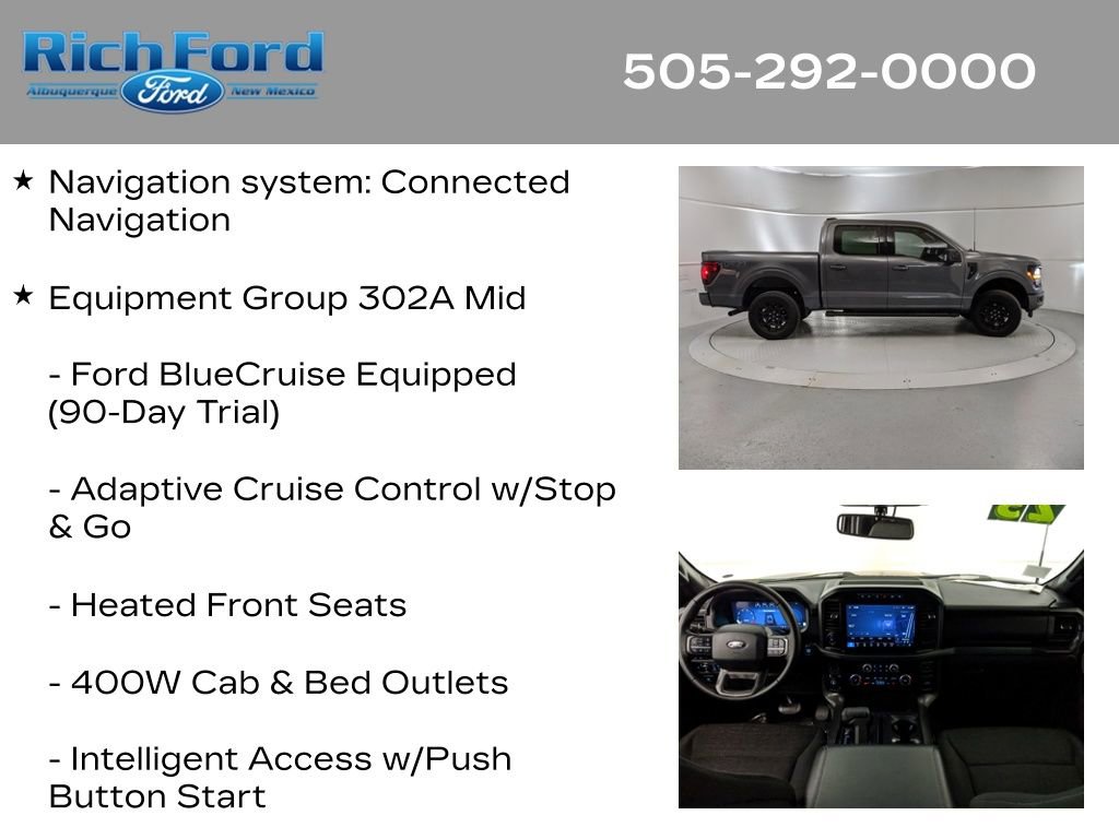 Certified 2024 Ford F150 XLT w/ Equipment Group 302A MID image 11