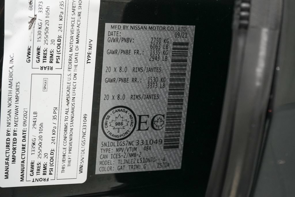 Used 2022 INFINITI QX60 Sensory AWD/4WD image 28