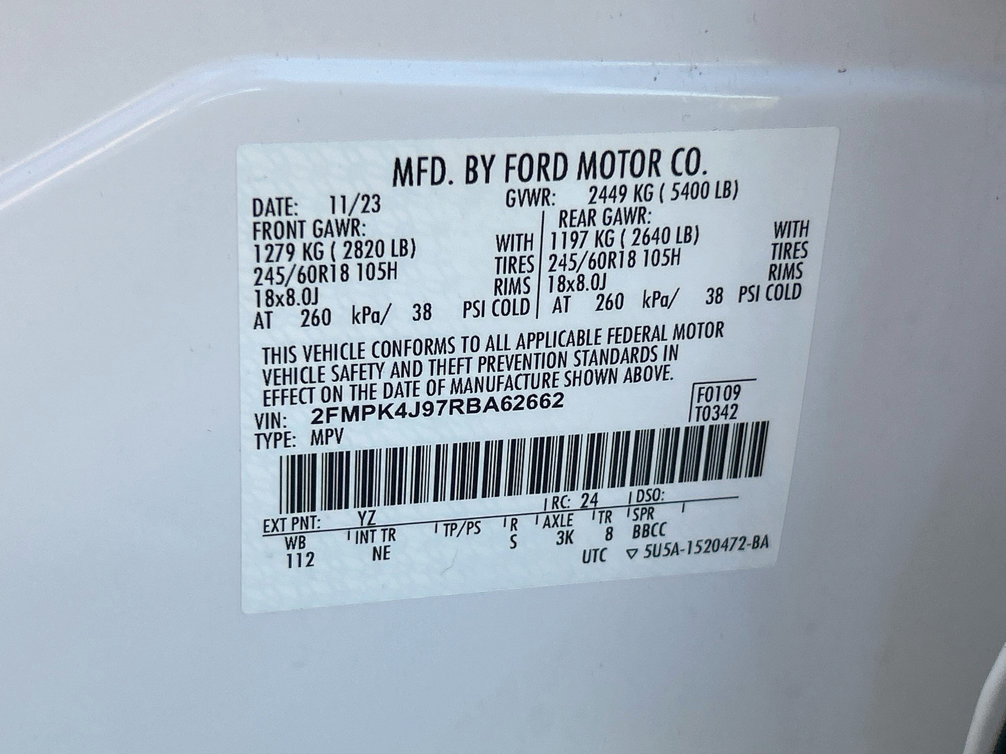 Certified 2024 Ford Edge SEL w/ Sport Appearance Package AWD/4WD image 32