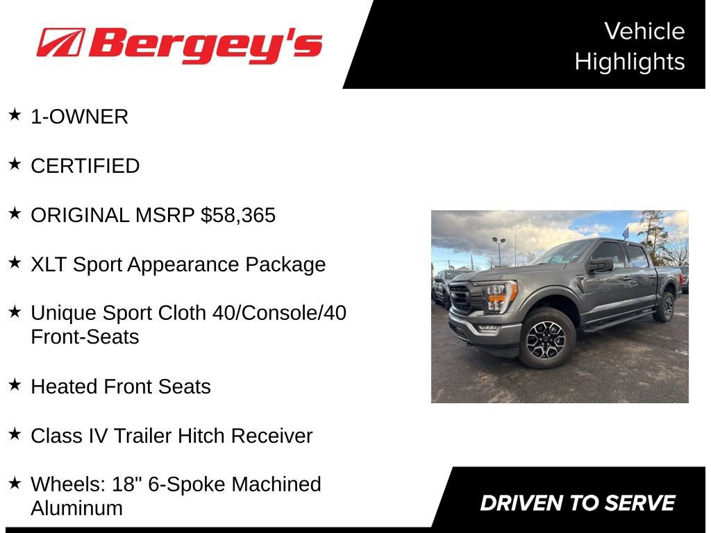 Certified 2023 Ford F150 XLT w/ Equipment Group 302A High image 8