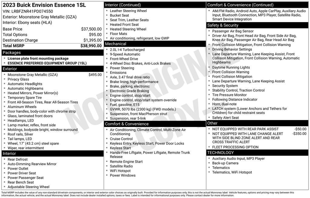 Used 2023 Buick Envision Essence image 9