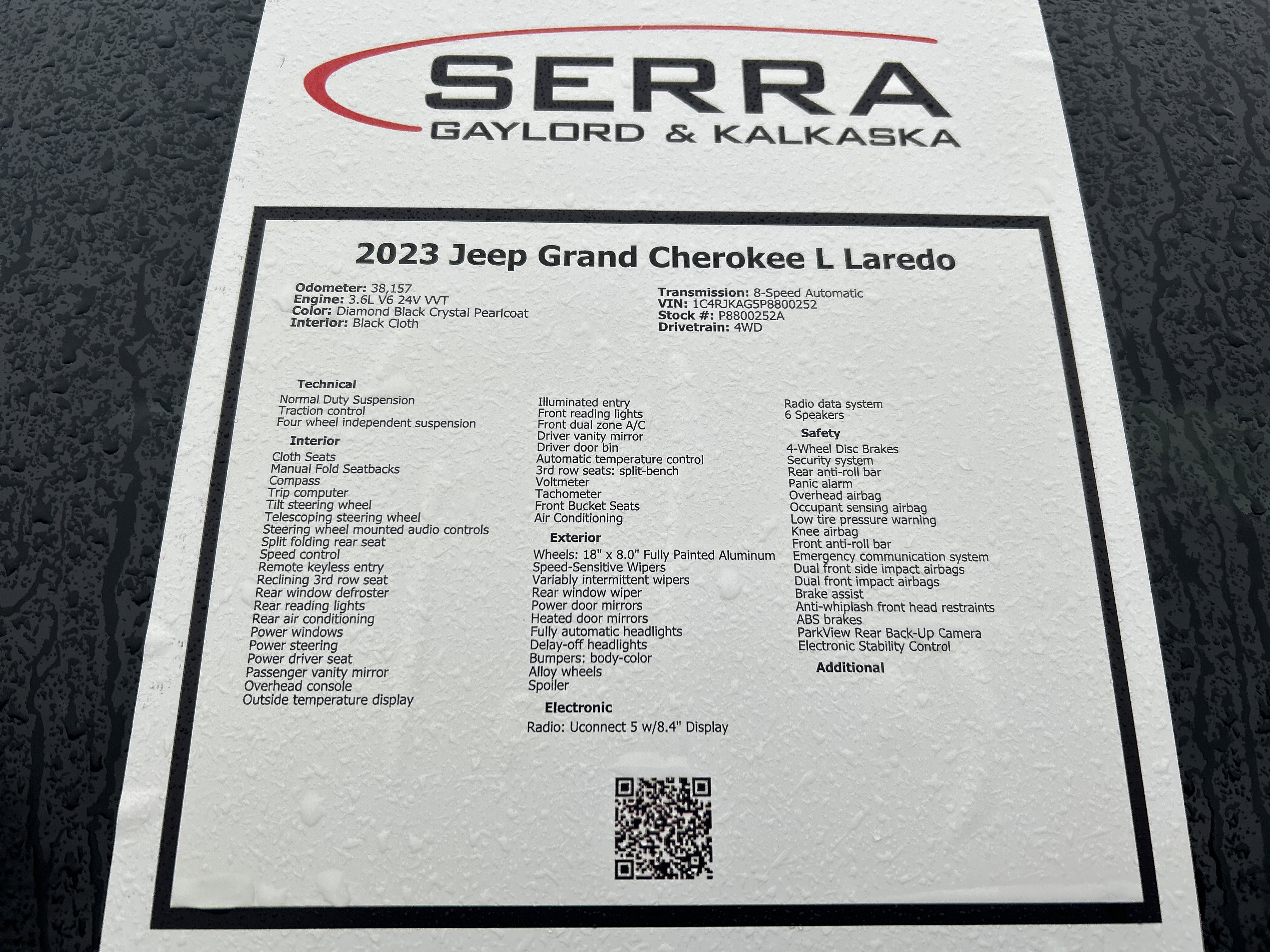 Used 2023 Jeep Grand Cherokee L Laredo AWD/4WD image 27