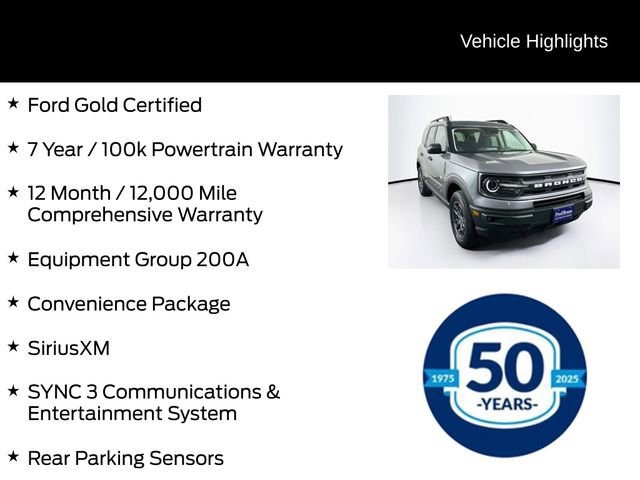Certified 2023 Ford Bronco Sport Big Bend w/ Convenience Package AWD/4WD image 6