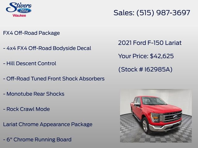Certified 2021 Ford F150 Lariat w/ Max Trailer Tow Package image 14
