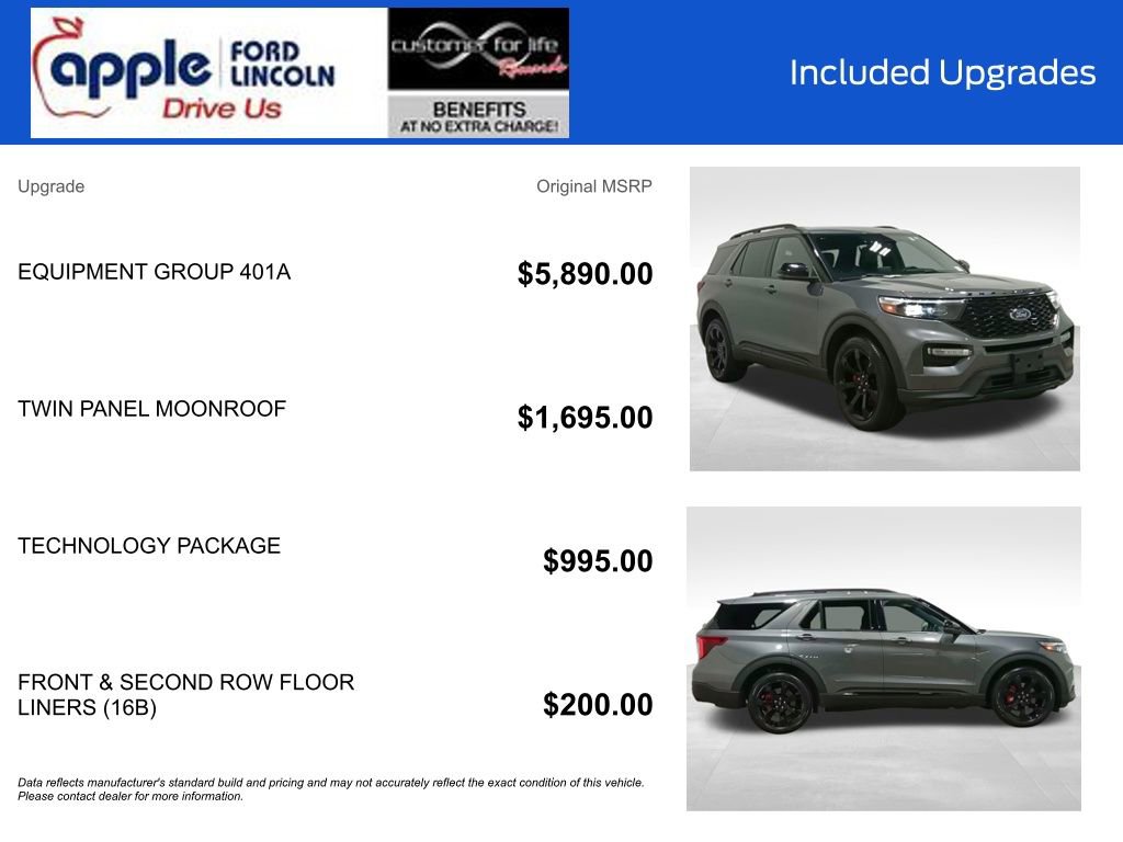 Certified 2023 Ford Explorer ST w/ Equipment Group 401A AWD/4WD image 4