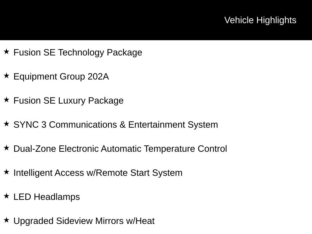 Certified 2017 Ford Fusion SE w/ Fusion SE Technology Package FWD image 5
