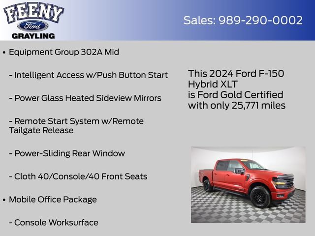 Certified 2024 Ford F150 XLT w/ Equipment Group 302A MID AWD/4WD image 20