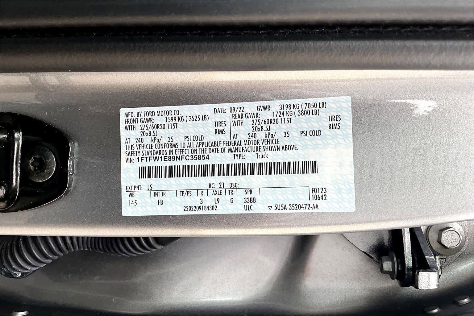 Certified 2022 Ford F150 XLT w/ Equipment Group 302A High AWD/4WD image 31