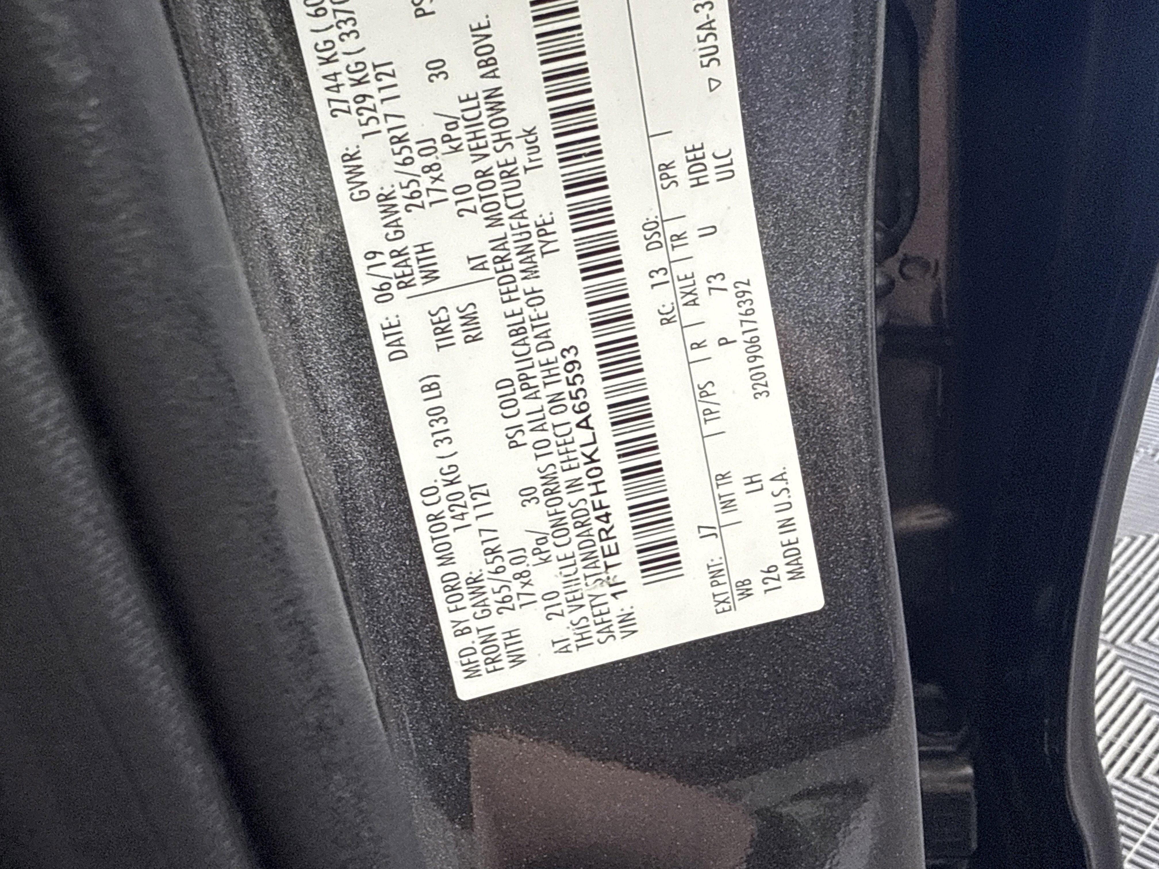 Certified 2019 Ford Ranger XLT w/ Equipment Group 302A Luxury image 31