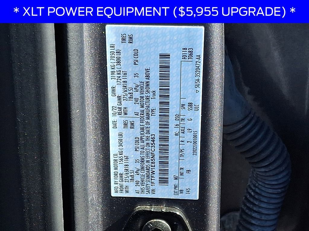 Certified 2022 Ford F150 XLT w/ Equipment Group 302A High AWD/4WD image 26