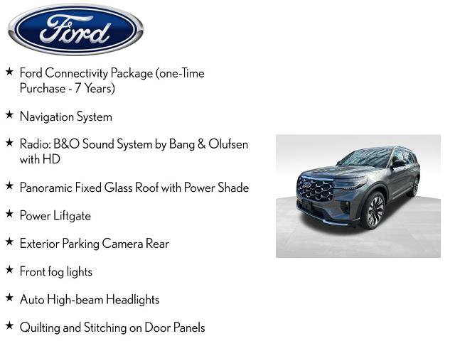 Certified 2026 Ford Explorer Platinum w/ LUX Leather Package AWD/4WD image 9