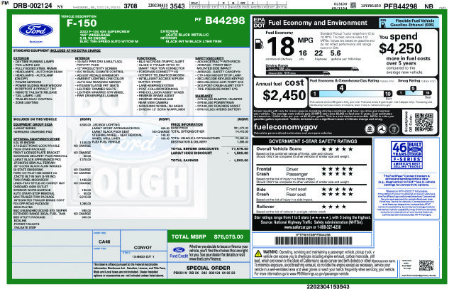 Certified 2023 Ford F150 Lariat w/ Equipment Group 502A High AWD/4WD image 10