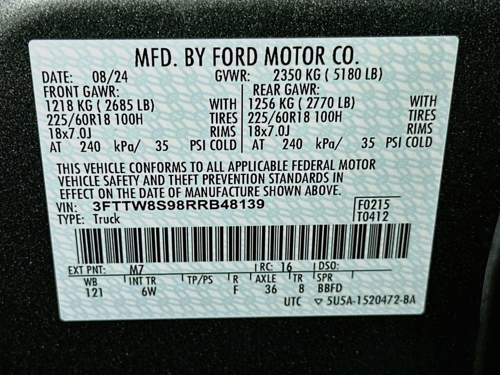 Certified 2024 Ford Maverick Lariat w/ Black Appearance Package AWD/4WD image 21
