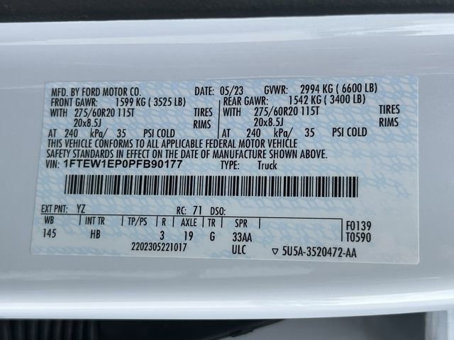 Certified 2023 Ford F150 Lariat w/ Equipment Group 502A High image 32