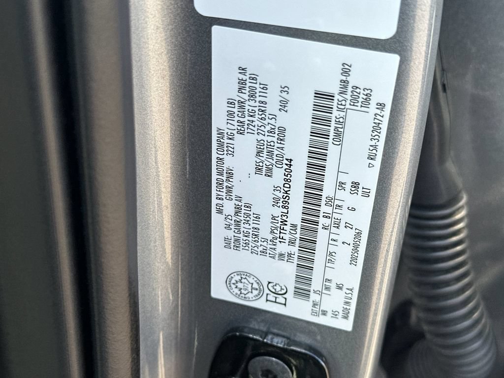 Certified 2025 Ford F150 XLT w/ Equipment Group 301A Standard AWD/4WD image 24