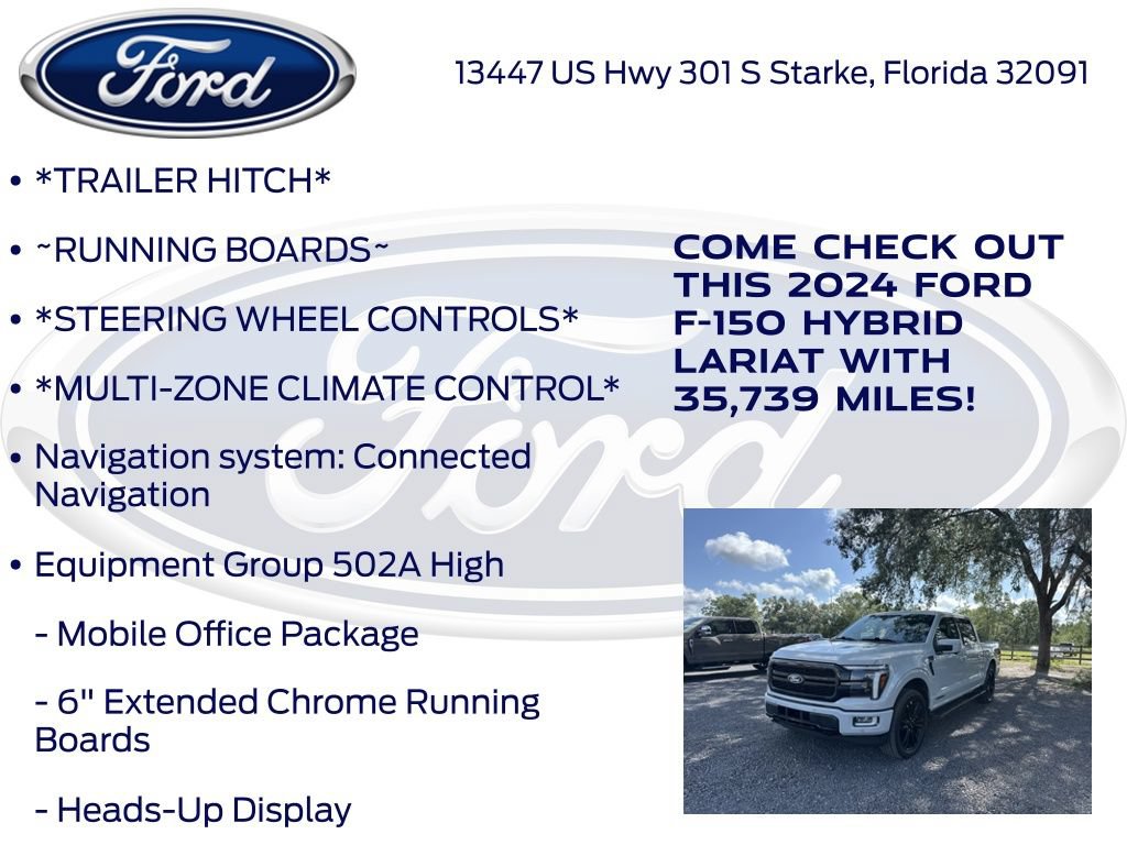 Certified 2024 Ford F150 Lariat w/ Equipment Group 502A High AWD/4WD image 17