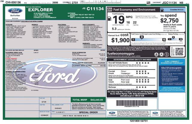 Certified 2018 Ford Explorer XLT w/ Equipment Group 202A AWD/4WD image 8
