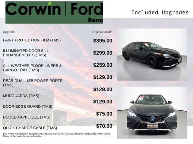 Used 2022 Toyota Camry XSE FWD image 3