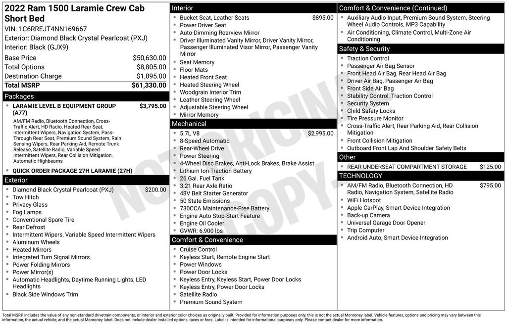 Used 2022 RAM 1500 Laramie image 7