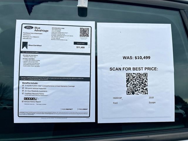 Certified 2018 Ford Escape S image 32