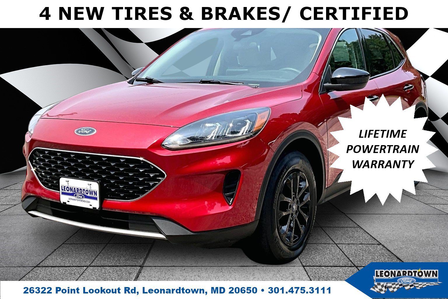 Certified 2020 Ford Escape SE