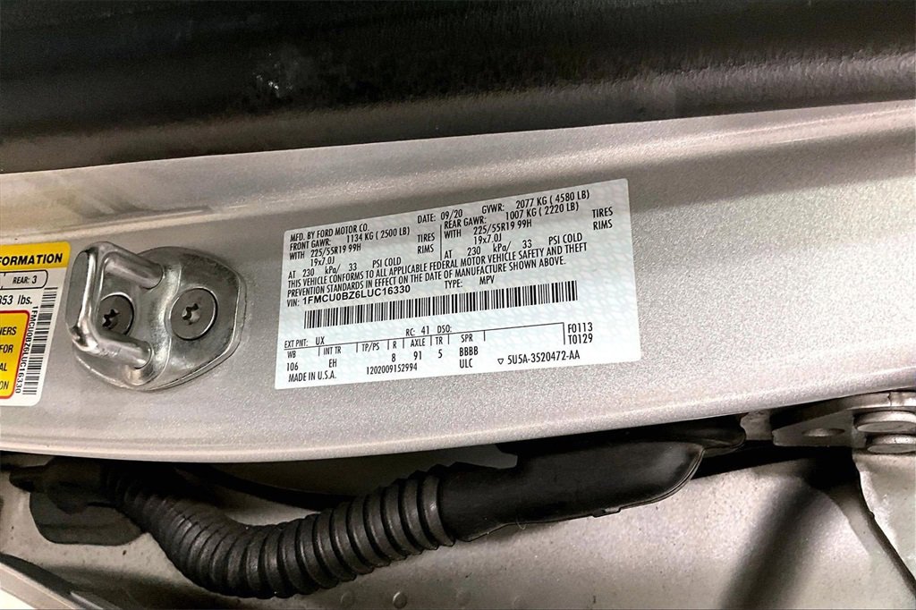 Certified 2020 Ford Escape SE Sport image 32