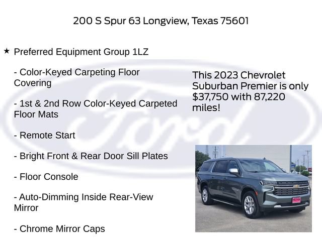 Used 2023 Chevrolet Suburban Premier RWD image 10