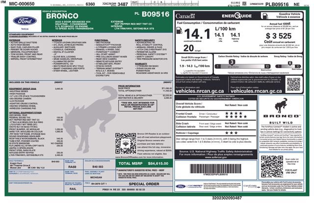 Certified 2023 Ford Bronco Wildtrak image 34