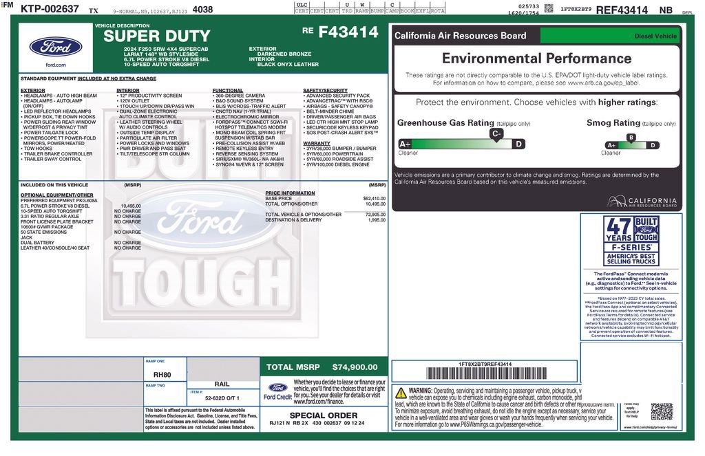 Certified 2024 Ford F250 Lariat image 2