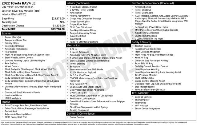 Used 2022 Toyota RAV4 LE image 18
