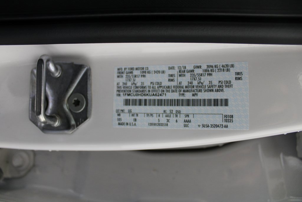 Certified 2019 Ford Escape SEL image 24