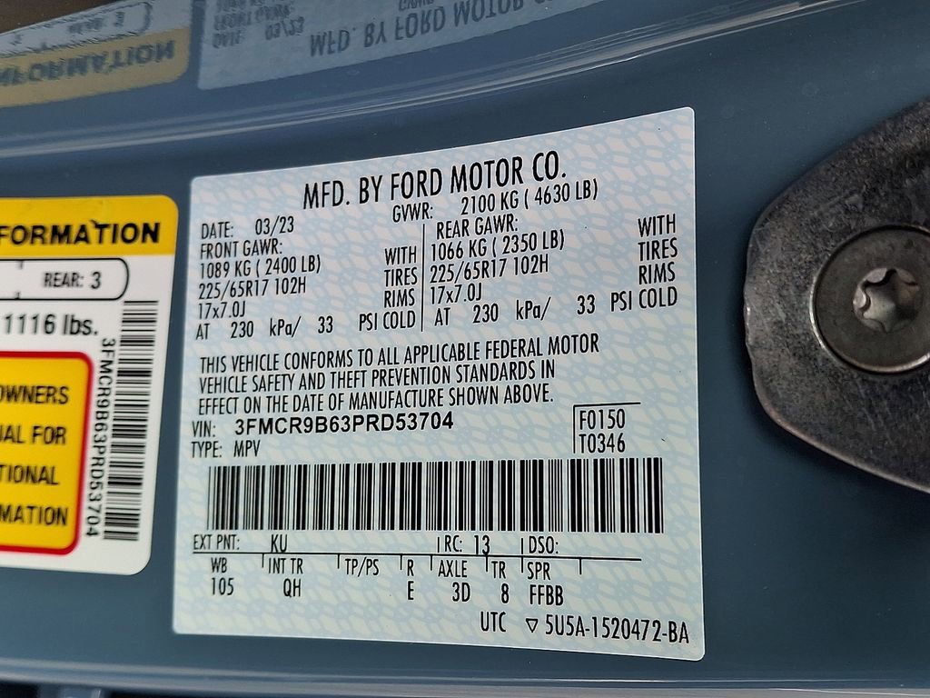 Certified 2023 Ford Bronco Sport Big Bend w/ Convenience Package image 27