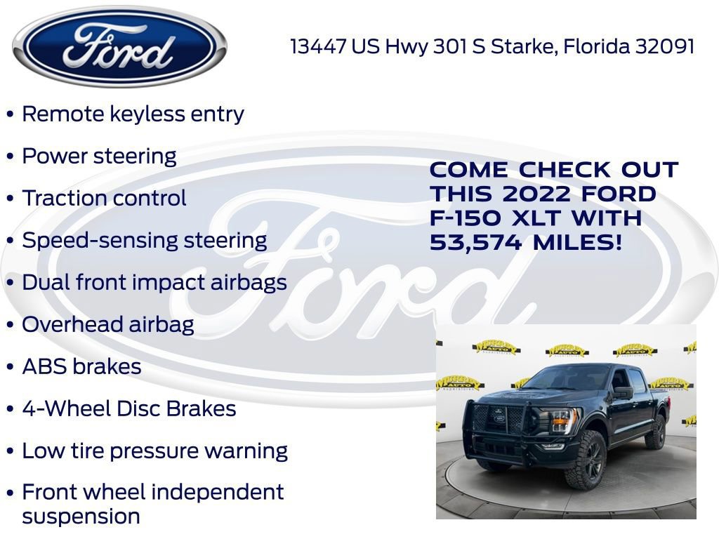 Certified 2022 Ford F150 XLT w/ Equipment Group 302A High image 22