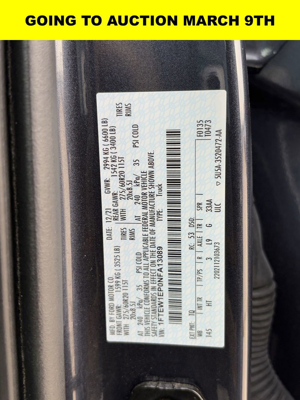 Certified 2022 Ford F150 Lariat w/ Equipment Group 502A High image 31