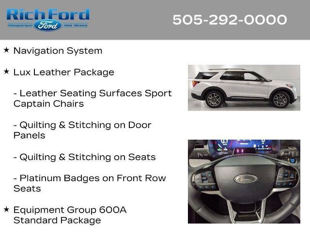 Certified 2025 Ford Explorer Platinum w/ Ultimate Package AWD/4WD image 27