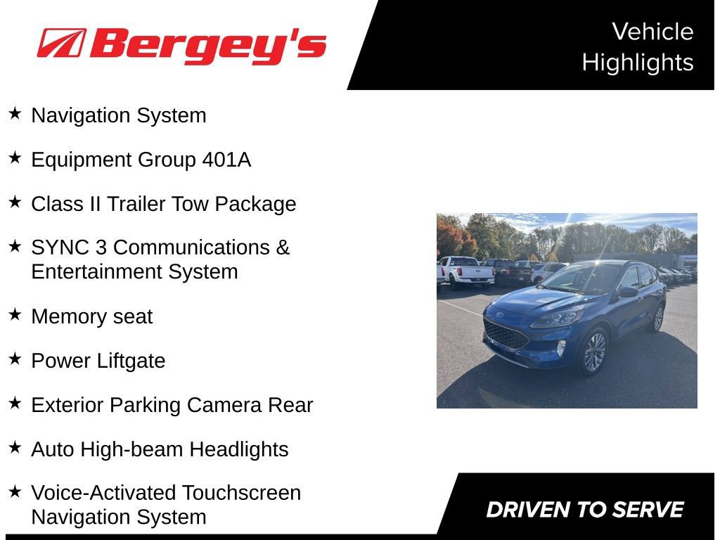 Certified 2022 Ford Escape Titanium w/ Class II Trailer Tow Package image 8