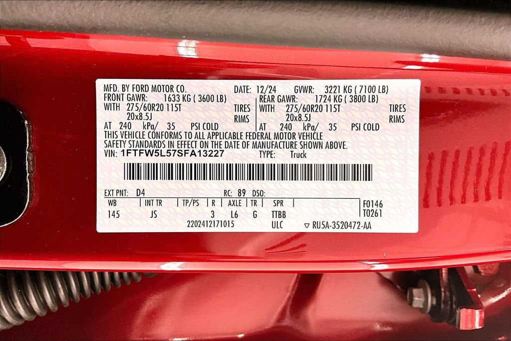 Certified 2025 Ford F150 Lariat w/ Equipment Group 501A Mid AWD/4WD image 36