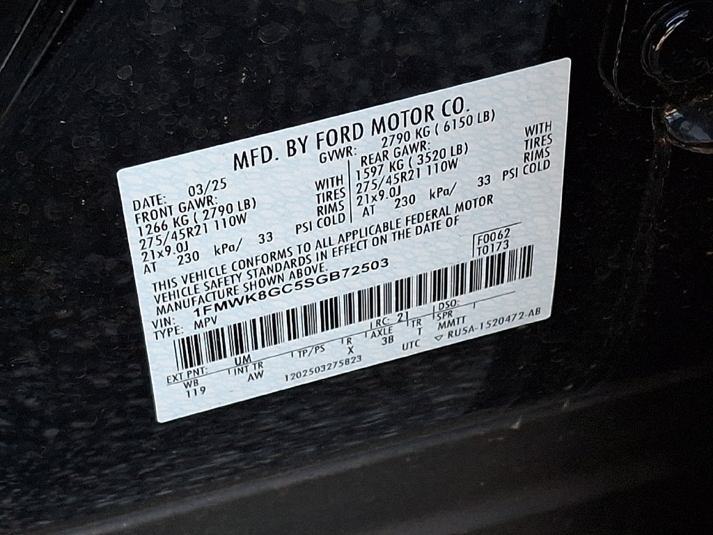 Certified 2025 Ford Explorer ST w/ Sun And Sound Package AWD/4WD image 27