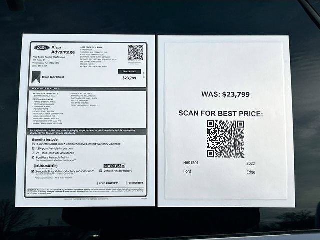 Certified 2022 Ford Edge SEL w/ Sport Appearance Package AWD/4WD image 38