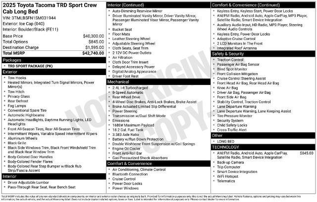 Used 2025 Toyota Tacoma TRD Sport image 8