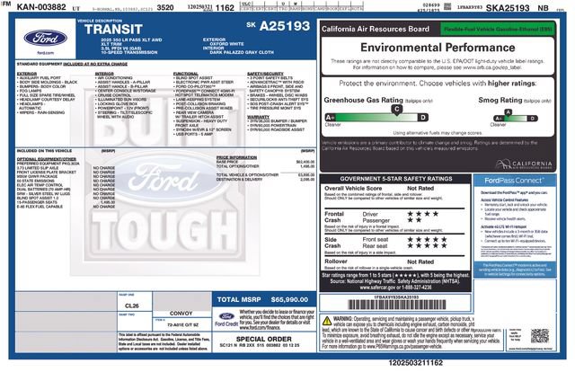 Certified 2025 Ford Transit 350 XLT AWD/4WD image 33