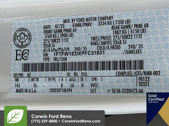 Certified 2023 Ford F150 Limited image 36