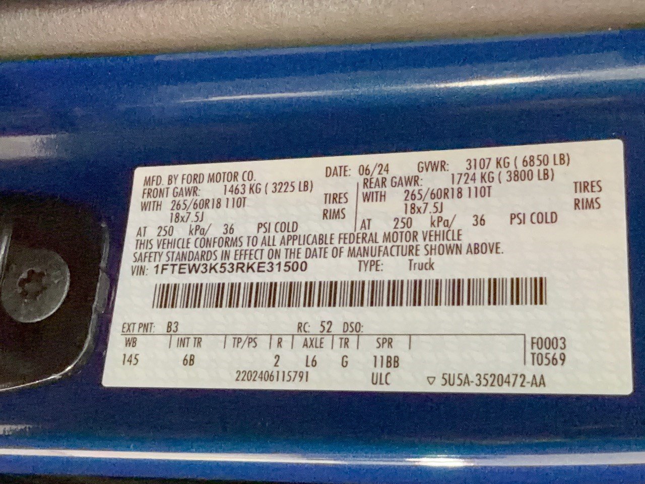Certified 2024 Ford F150 XLT w/ Tow/Haul Package RWD image 32