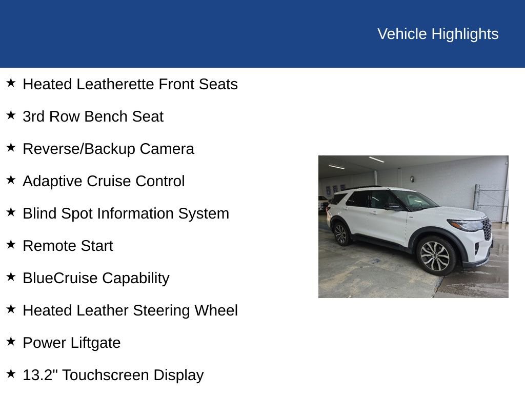 Certified 2025 Ford Explorer ST-Line RWD image 12