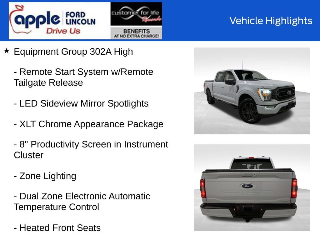 Certified 2022 Ford F150 XLT w/ Equipment Group 302A High image 14