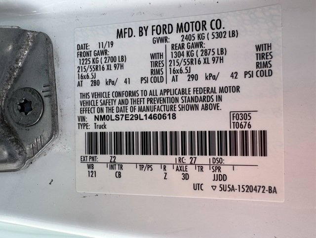 Certified 2020 Ford Transit Connect XL image 33