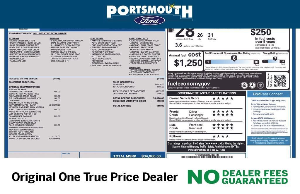 Certified 2022 Ford Escape SE w/ Convenience Package image 19